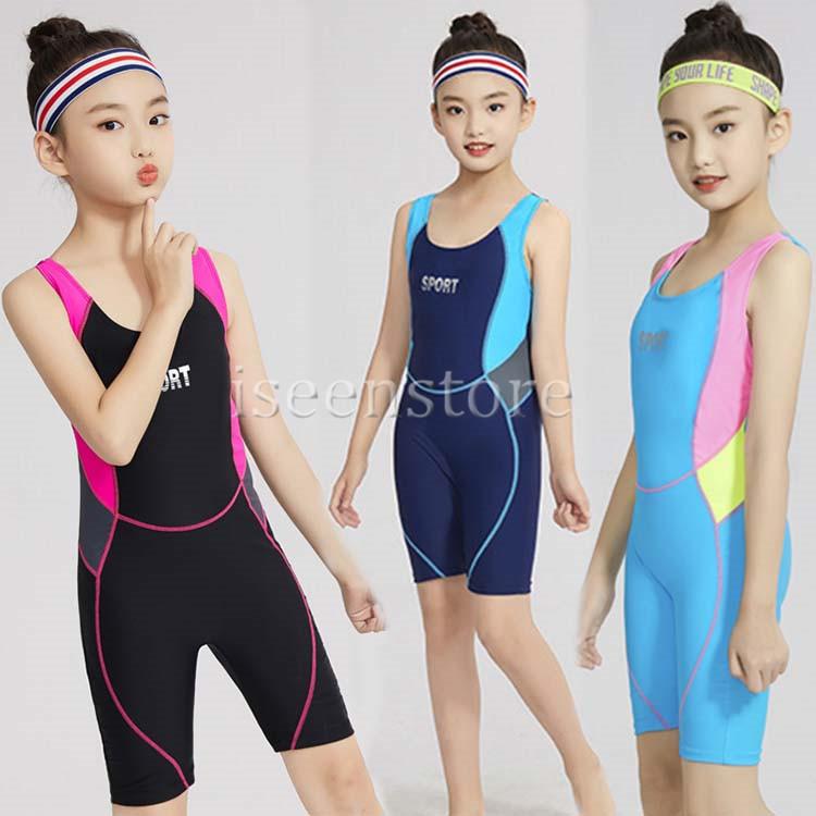 ガールズ 女の子 連体水着 スクール風 ワンピース 競泳水着 フィットネス 水着 スイムウェア プール スイミング スポーツ 速乾 キッズ 水泳 ジュニア 練習用 2133 1430 イセンストア 通販 Yahoo ショッピング