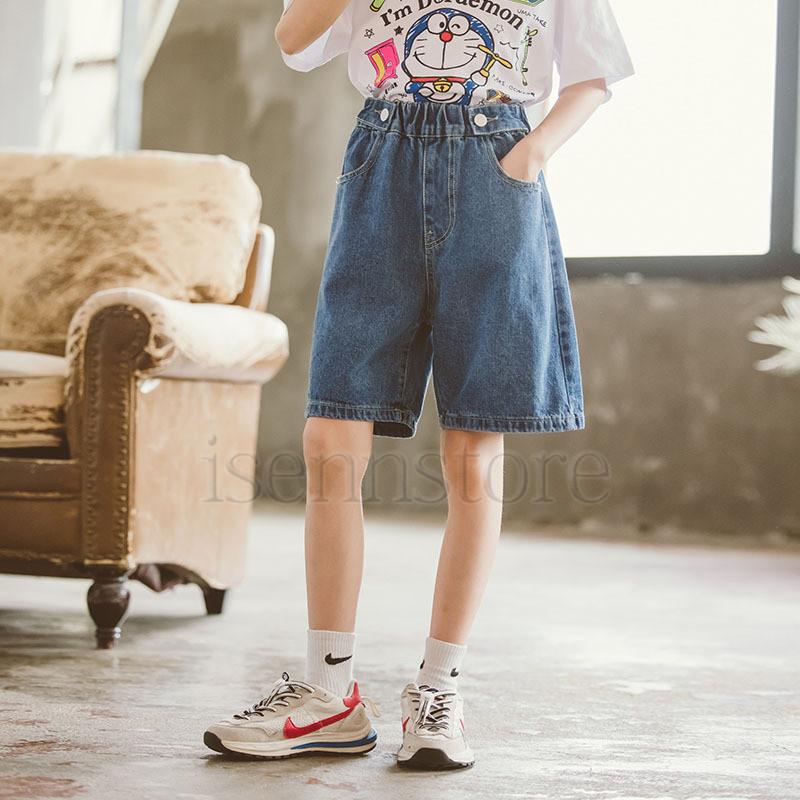 子供服 デニム ハーフパンツ ジュニア キッズ 女の子 可愛い ジーンズ 