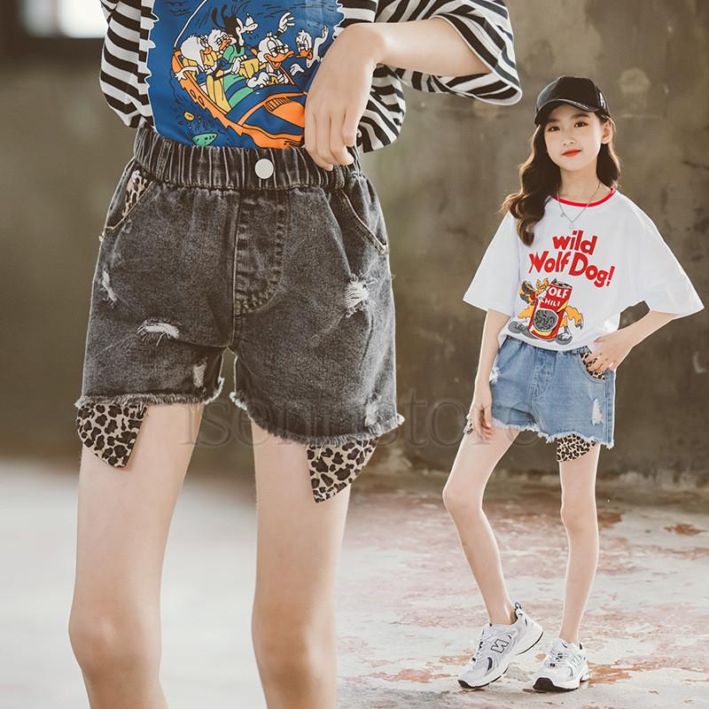 ショート パンツ 子供服 女の子 デニム ダメージ加工 ジーパン 裾フリンジ 夏 ボトムス おしゃれ ジーンズ デニムショートパンツ カジュアル ウエストゴム 2133 1460 イセンストア 通販 Yahoo ショッピング