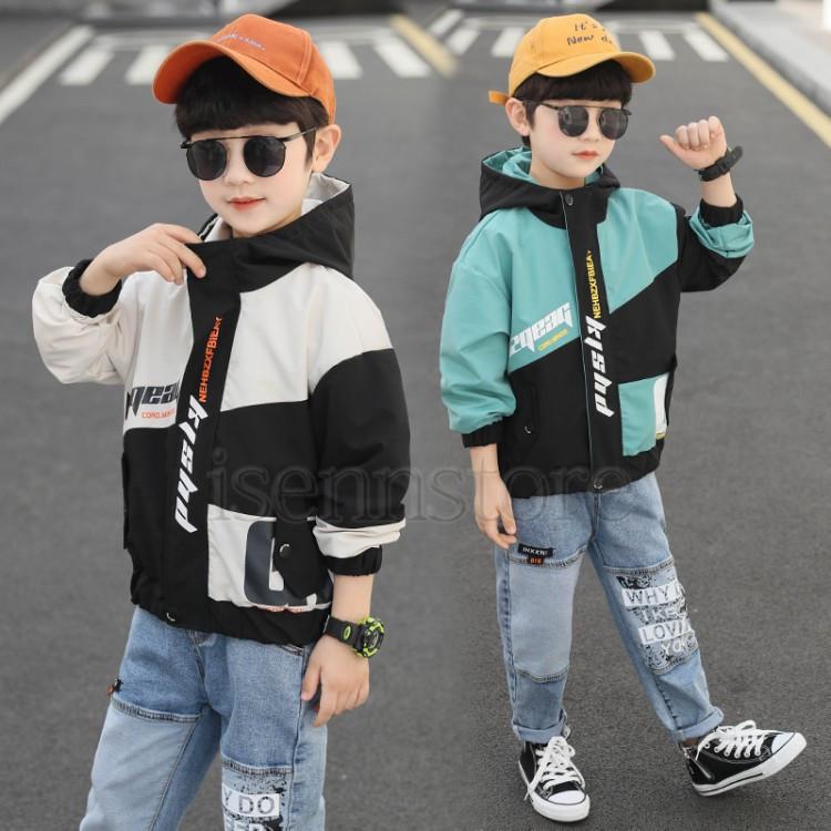 男の子 ジャケット 春秋 おしゃれ 子供服 キッズ ジュニア かっこいい 配色 プリント ジップアップ マウンテンパーカー 長袖 フード付き 防風 お出かけ110 160 2133 152 イセンストア 通販 Yahoo ショッピング