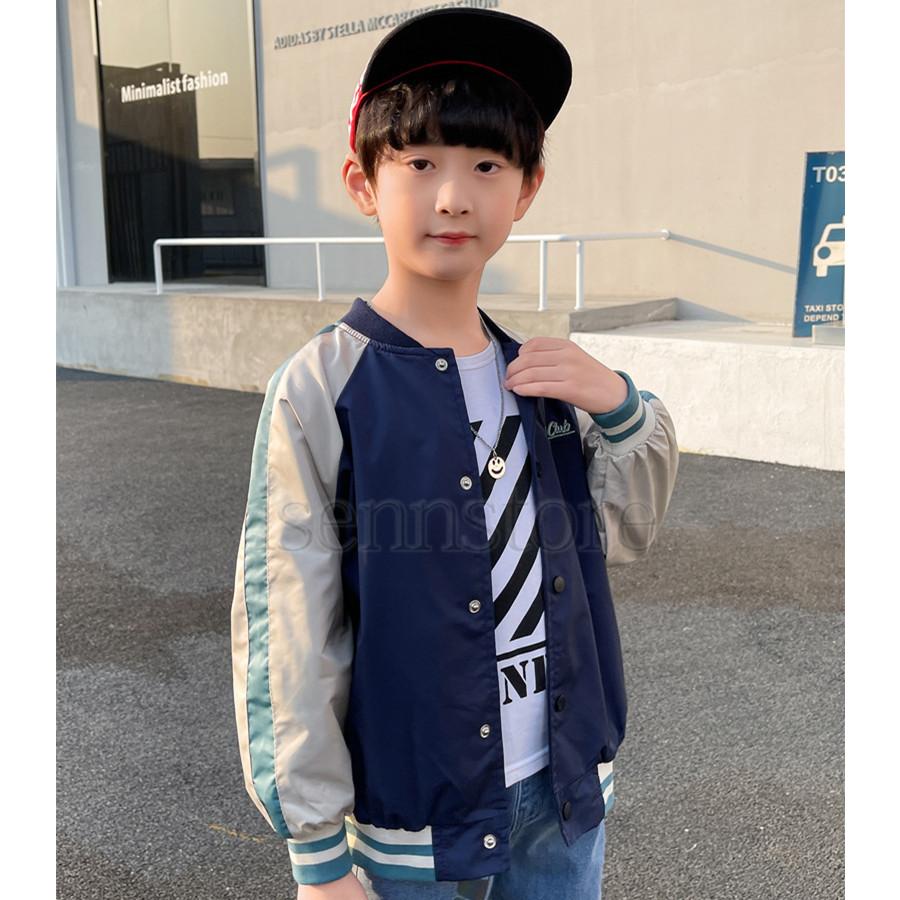 子供服 ジャケット 男の子 ブルゾン 長袖 ジャンパー 刺繍 スタジャン カッコイイ 春秋 野球ジャケット キッズ ジュニア 1cm 160cm カジュアル 通学 2133 159 イセンストア 通販 Yahoo ショッピング
