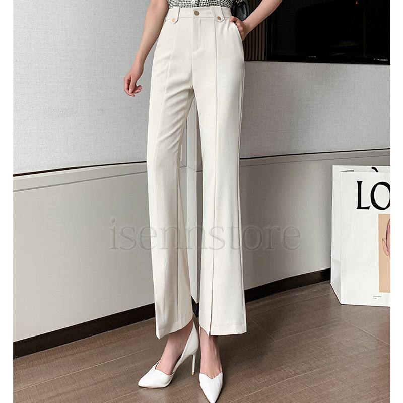 フレアパンツ 春夏ボトムス レディース スラックス ブーツカット