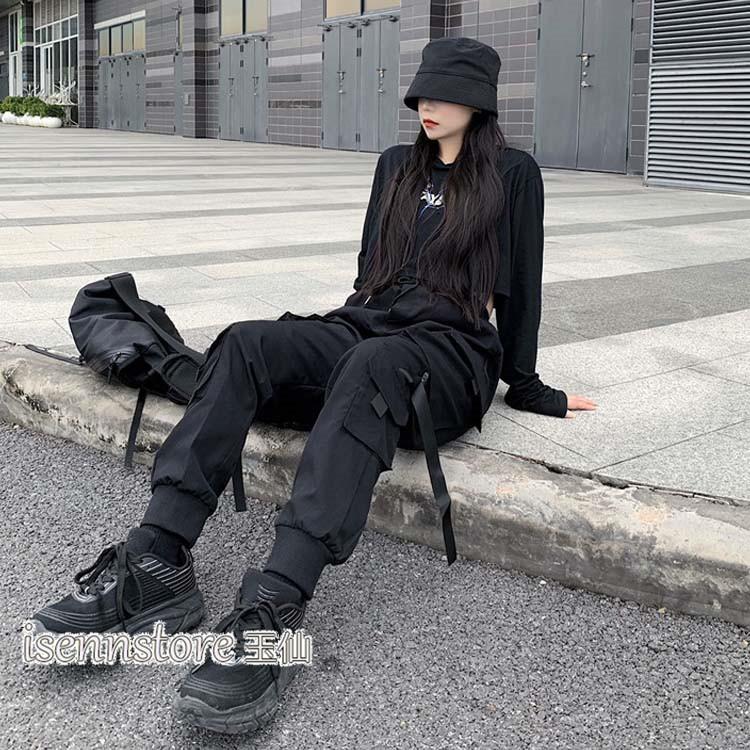 パンツ ボトムス レディース カーゴパンツ カジュアル ストリート系 スポーティー シンプル 無地 ジョガーパンツ 多ポケット 韓国ファッション Hip Hop ダンス 2133 3064 イセンストア 通販 Yahoo ショッピング