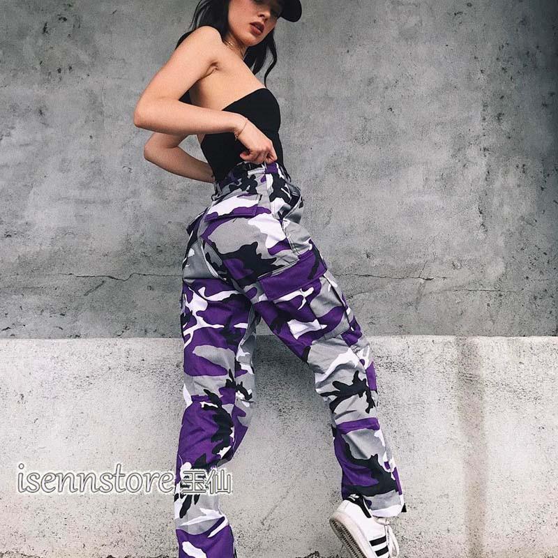 パンツ カーゴパンツ レディース ボトムス サルエルパンツ 迷彩カモ