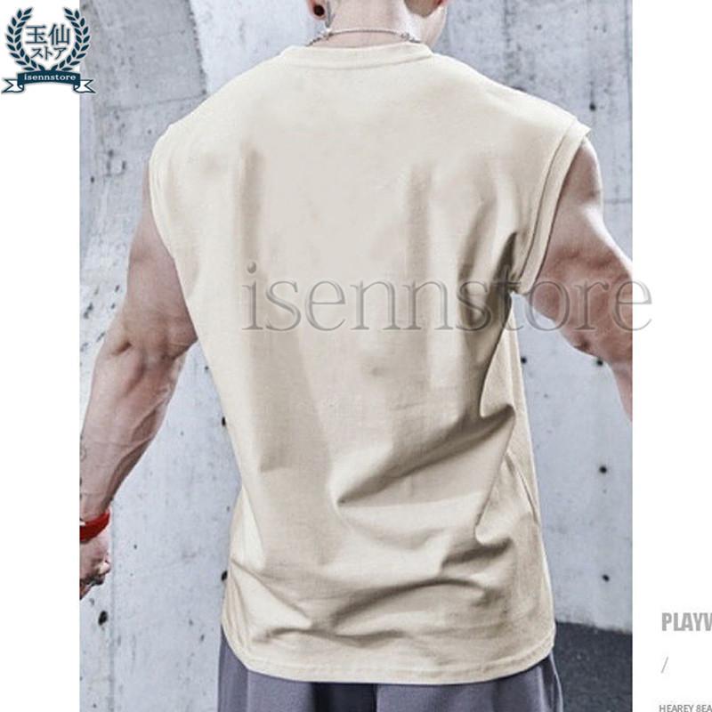 タンクトップ メンズ Tシャツ ノースリーブ トレーニングウェア
