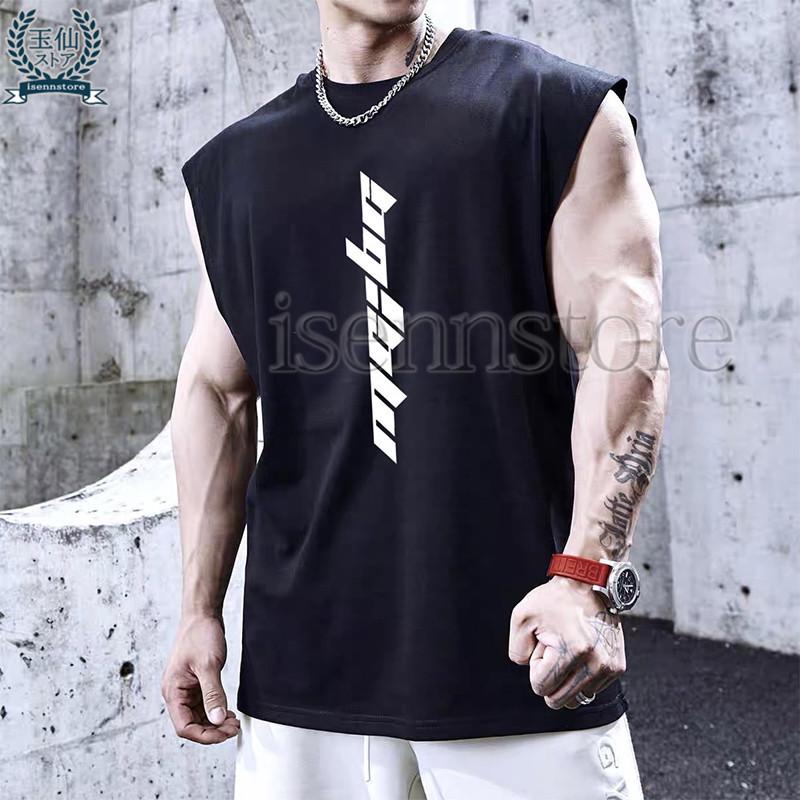 タンクトップ メンズ Tシャツ ノースリーブ トレーニングウェア