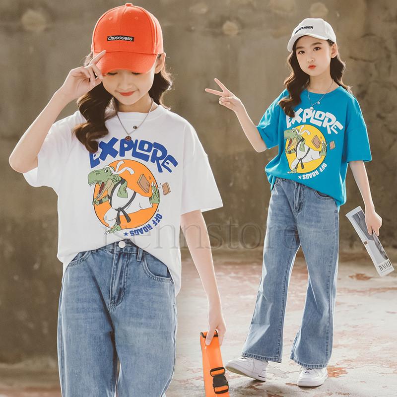 子供服 女の子 Tシャツ キッズ 可愛い ロゴプリント おしゃれ 韓国子供服 ジュニア 夏 半袖 ロングt ゆったり トップス 綿 コットン カジュアル 通学 通園 夏 2133 703 イセンストア 通販 Yahoo ショッピング