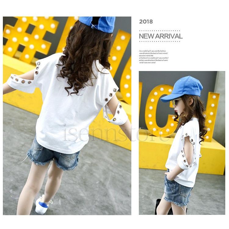 半袖 Tシャツ キッズ 子供服 女の子 トップス おしゃれ 春夏 涼しい