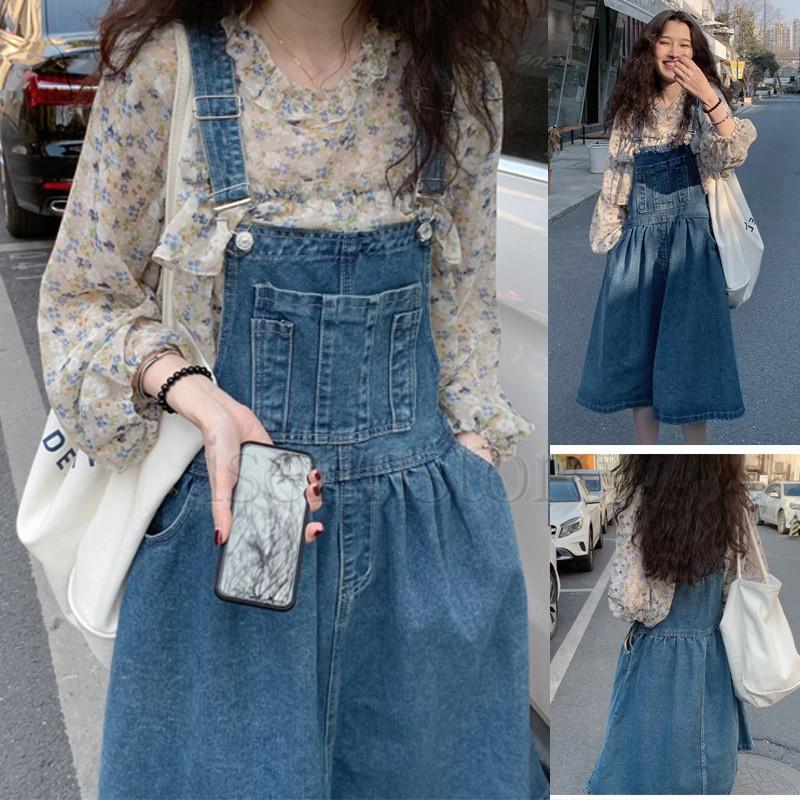 デニムサロペットスカート ロング丈 サロペットワンピース 春 夏 レディース サスペンダースカート オーバーオール 大人 可愛い ジャンパースカート デニム 2133 901 イセンストア 通販 Yahoo ショッピング