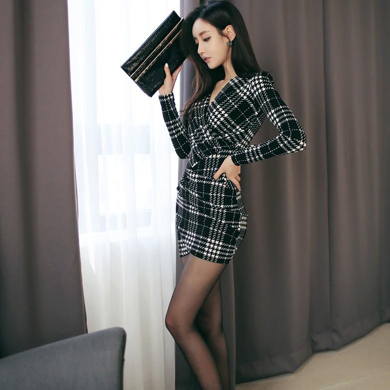 秋冬レディース ミニワンピース フレア 美形ライン 美尻ワンピース