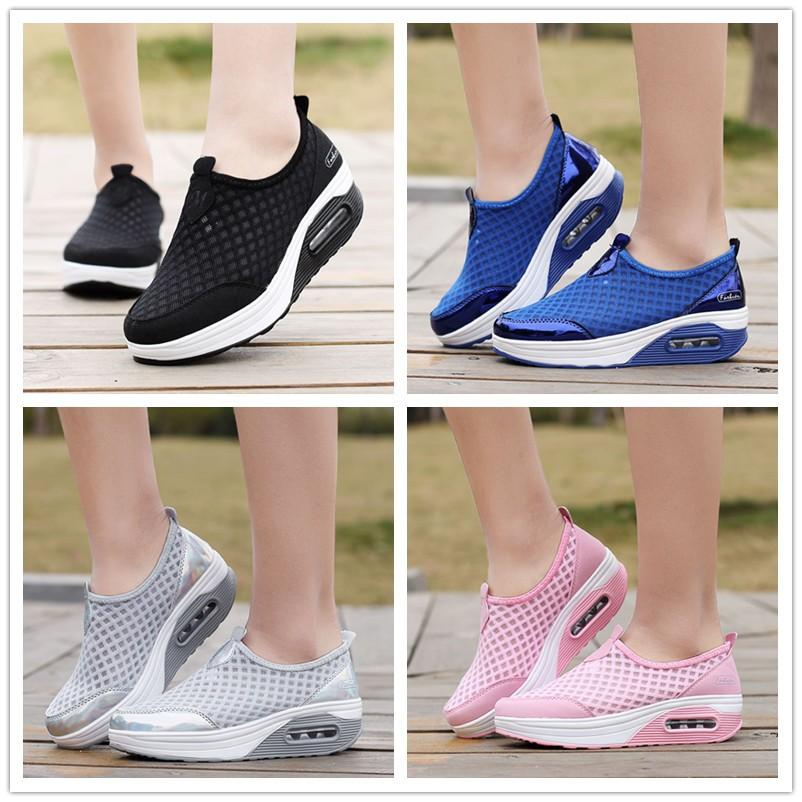 厚底スニーカー レディース スリッポン カジュアルシューズ 靴 人気 運動靴 スポーツ 美脚 おしゃれ ウォーキングシューズ メッシュシューズ 通気 軽量 Aug 2774 イセンストア 通販 Yahoo ショッピング