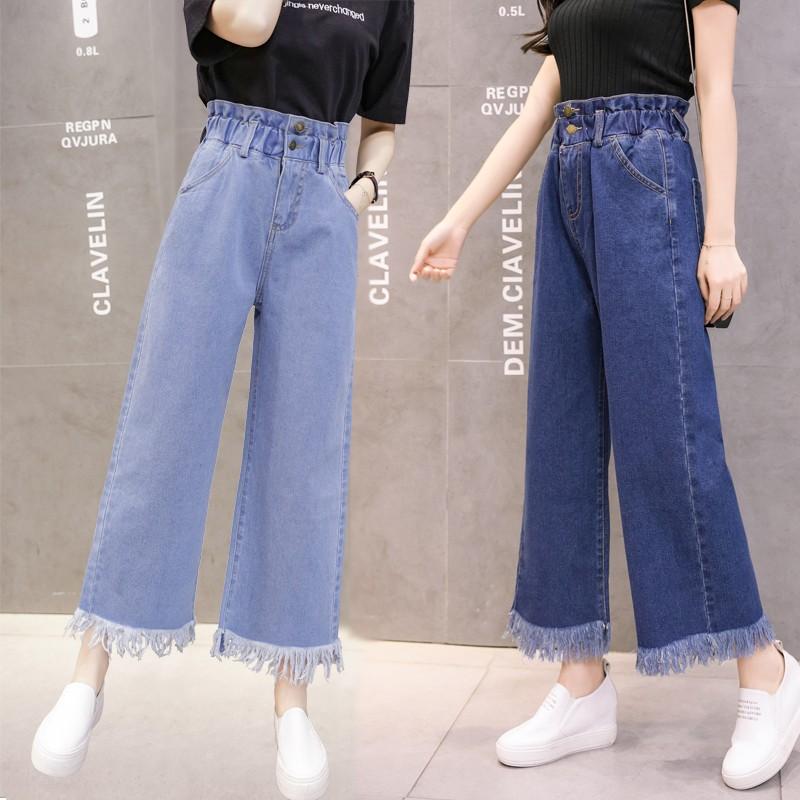 ワイドパンツ フリンジ裾 デニム ガウチョパンツ 大きいサイズスカーチョ レディース ボトムス ゆったり ジーンズ 9分丈パンツ 着痩せ Aug 2790 イセンストア 通販 Yahoo ショッピング