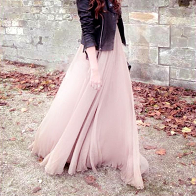 リゾートビーチ旅行ロングスカート マキシスカート フレア シフォン