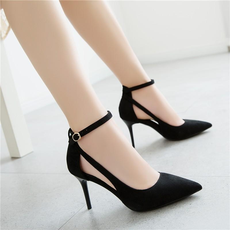 ブラック 無地 レディース 靴 美脚 痛くない シューズ 細ヒール 夏パンプス サンダル パーティーシューズ 結婚式 春秋靴 オフィス 通勤ハイヒール Aug 816 イセンストア 通販 Yahoo ショッピング