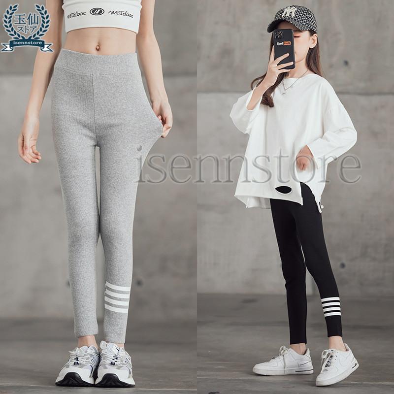 レギンス 韓国子供服 ライン入り キッズ 女の子 伸縮性 ストレッチ スパッツ 秋 冬 10分丈 長ズボン 無地 綿 ボトムス 幼稚園 小学校 小学生110ｃｍ 160ｃｍ Ine 34 イセンストア 通販 Yahoo ショッピング