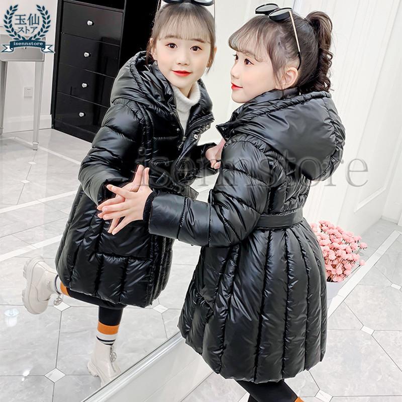 ダウンコート 子供服 女の子 ダウンジャケット フード エナメル光沢 ロング丈 ベルト 通学 キッズ服 暖かい 秋冬 ジュニア アウター 通園 アウトドア 防寒抜群 Ine 3860 イセンストア 通販 Yahoo ショッピング