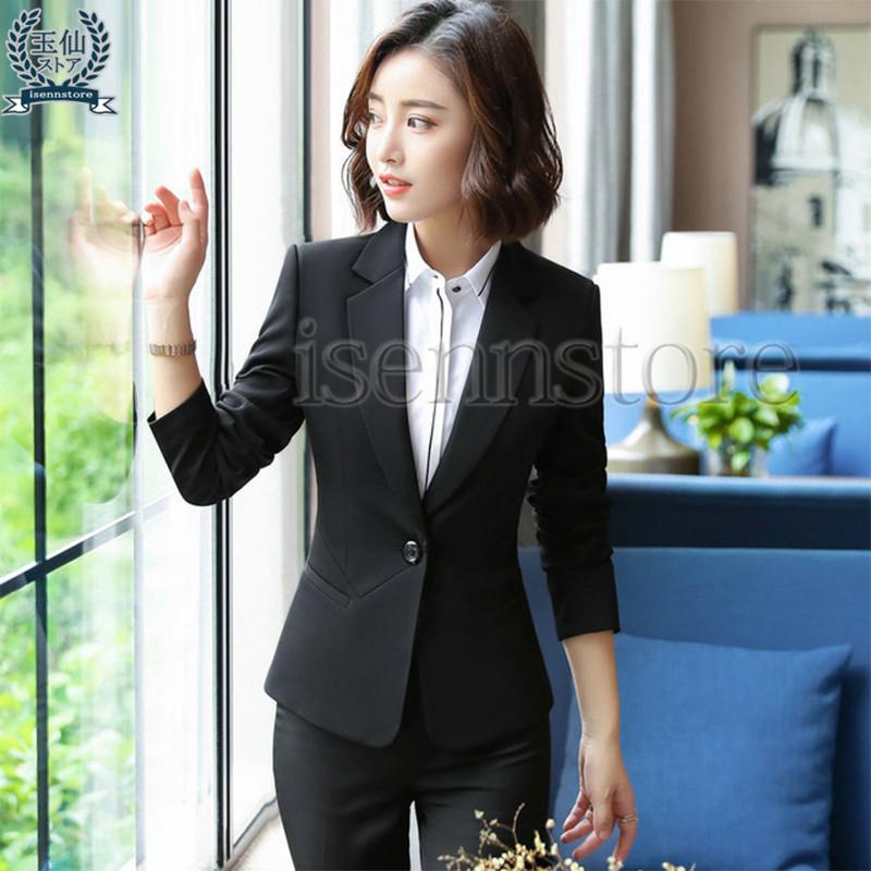 スーツ レディース パンツスーツ ビジネススーツ リクルートスーツ 秋