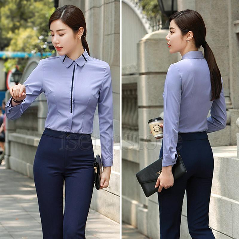 ワイシャツ レディース おしゃれ ブラウス 長袖 スーツ インナー