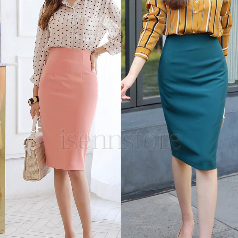 タイトスカート ミディ丈 ハイウエスト オフィス 春 通勤 レディース