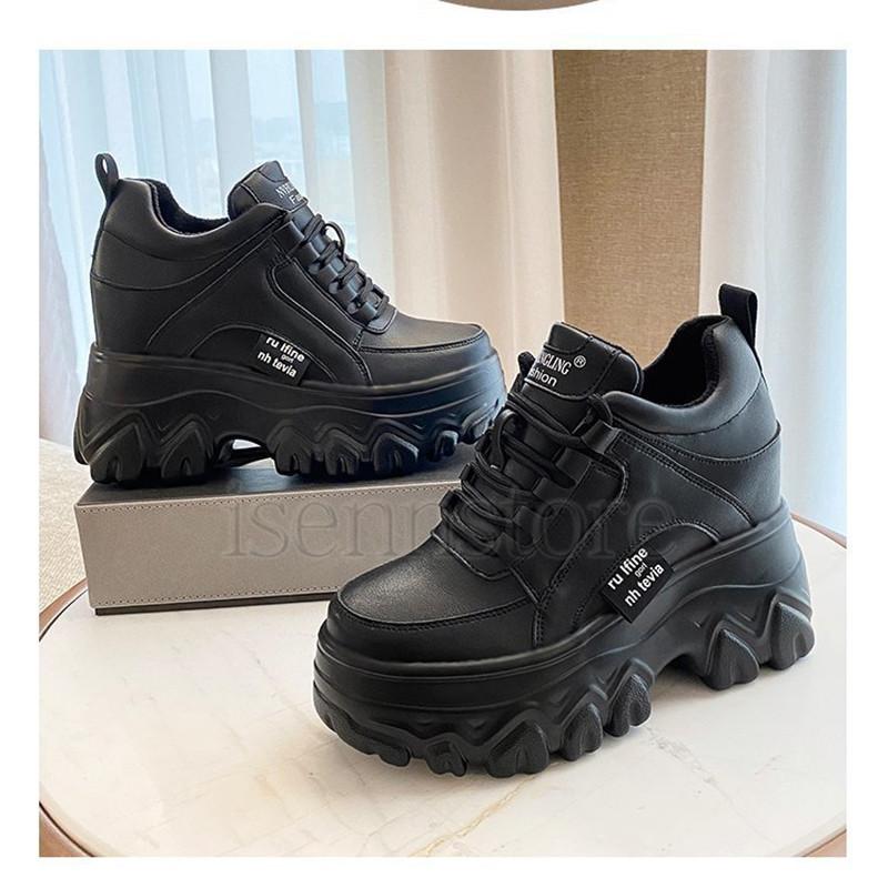 ダッドスニーカー レディース ボリュームソール インヒールスニーカー