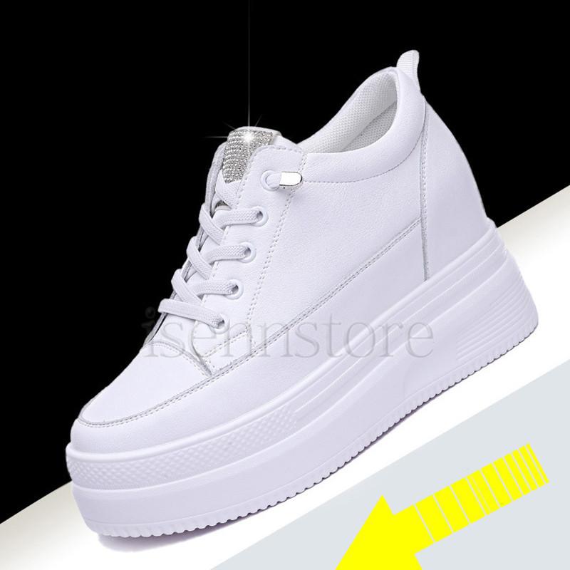 ラインストーンおしゃれ 目立つ 厚底スニーカー キラキラ レースアップ