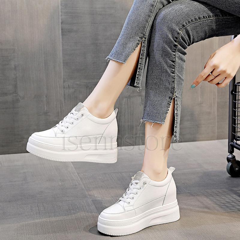 ラインストーン厚底スニーカー レディース ラインストーン メッシュ ハイカット スニーカー