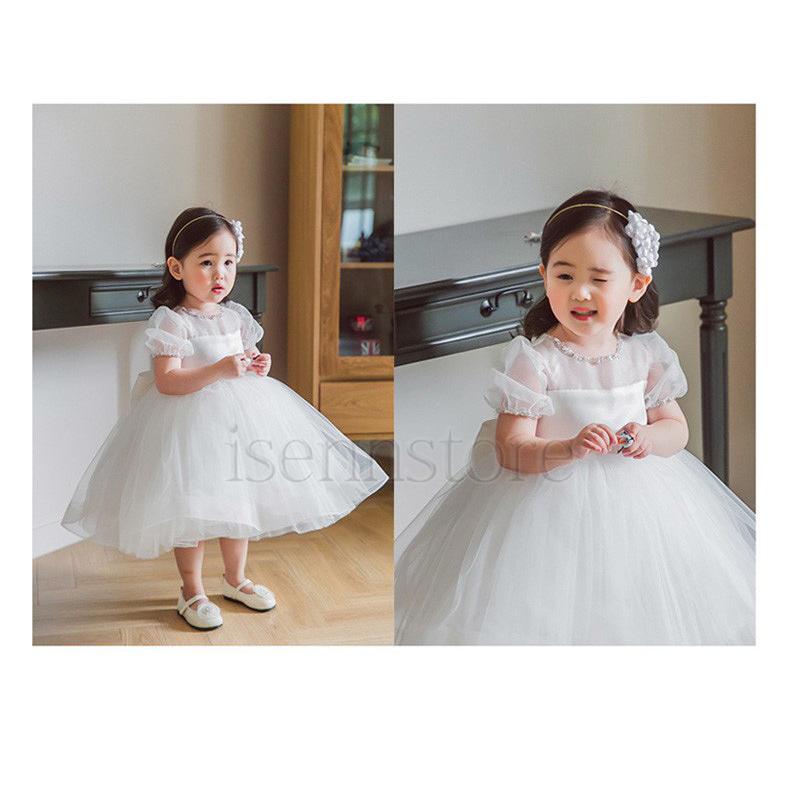 子供 ドレス キッズ ベビー 女の子 ワンピース 上品 ふんわり チュール 