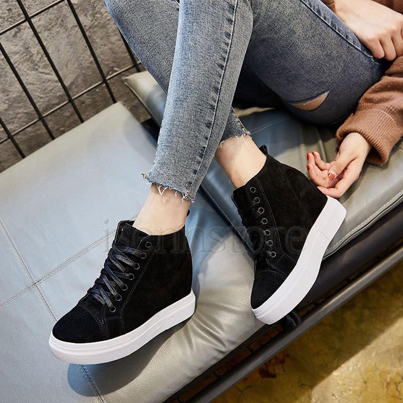 22.0〜24.5cm インヒールスニーカー ヒール レディース 疲れない 厚底