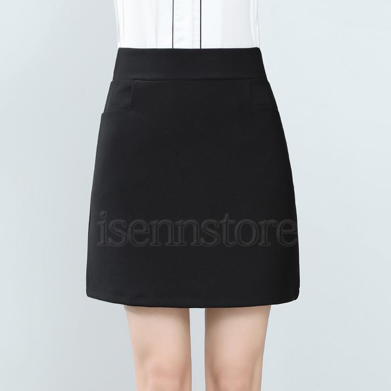 Drawerグリーン台形スカート サイズ38 Aライン 台形スカート レディース 春夏 タイト ポケット付き