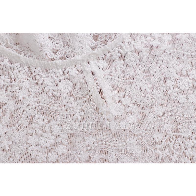 花柄飾りレースのつけ襟 スタンドカラー ブラウス付け襟