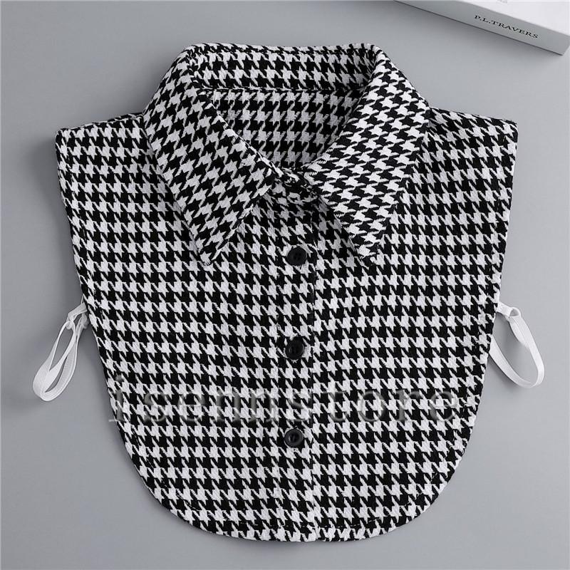 千鳥格子 レディース 付け襟 つけ衿 付け衿 つけ襟 千鳥柄 チェック柄