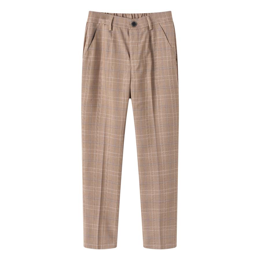 キッズ フォーマルパンツ 男の子 ロングパンツ チェック柄 長