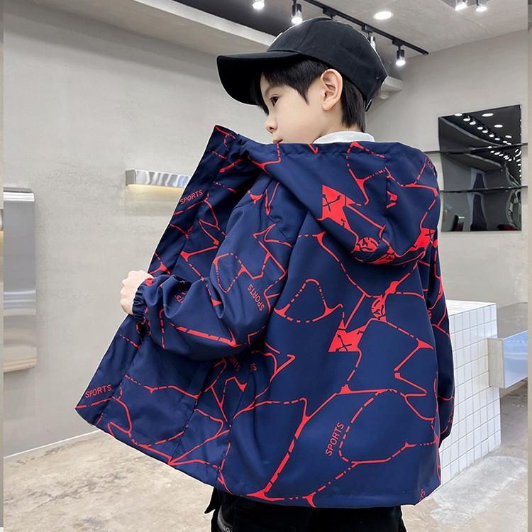 マウンテンパーカー キッズ フード付き ナイロンジャケット 春服 春 秋