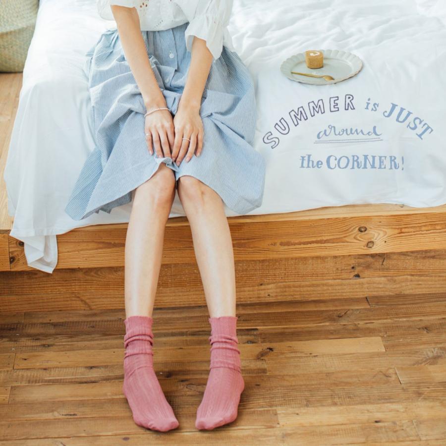 薄型 メッシュ ソックス 4足セット 春夏用 レディース レース