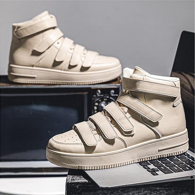 ベルクロ スニーカー メンズ ハイカット 軽量 カジュアル シューズ 靴