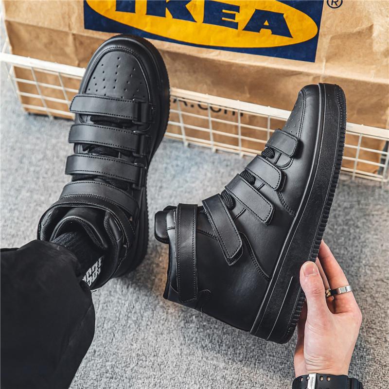 ベルクロ スニーカー メンズ ハイカット 軽量 カジュアル シューズ 靴