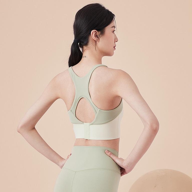 スポーツブラ 揺れない スポブラ ハイサポート 配色 しっかり 脇高ブラ