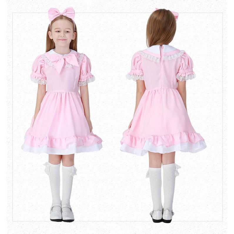 不思議の国のアリス メイド服 女の子コスプレ ハロウィン衣装 子ども