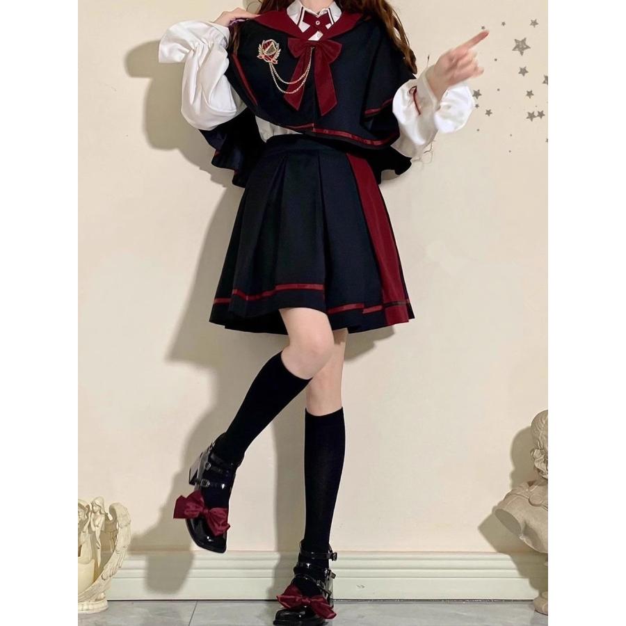 ロリータ ゴスロリ コスプレ コスチューム 衣装 仮装 ローブ+ブラウス+ 