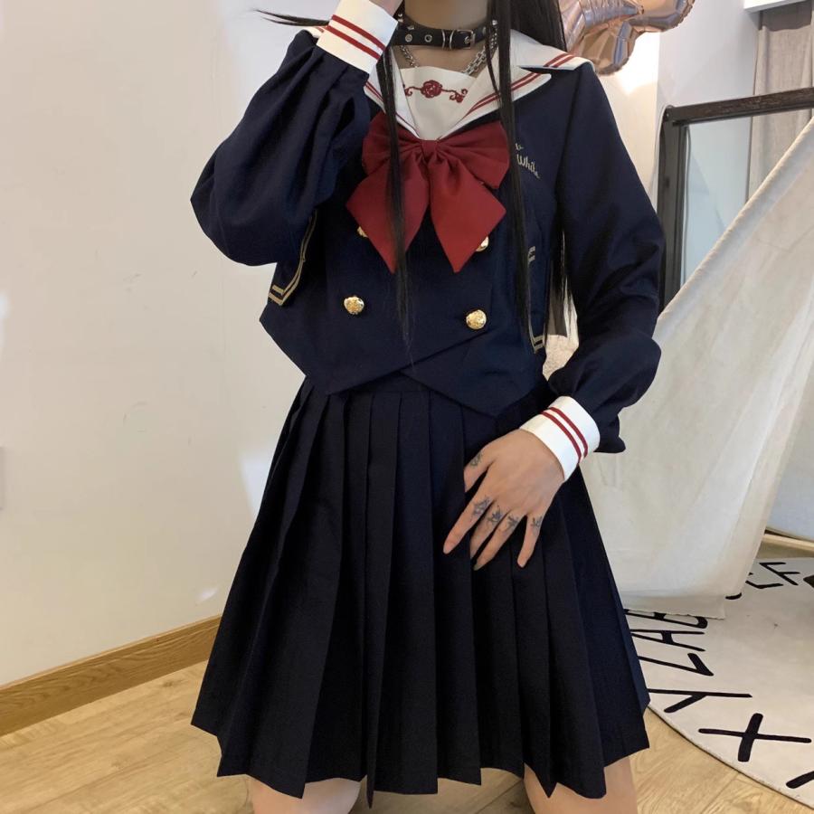 セーラー服 コスプレ 制服 女子高校生 スクール 学生服 長袖 セーラー服 コスプレ 制服 女子高校生 スクール 学生服 長袖