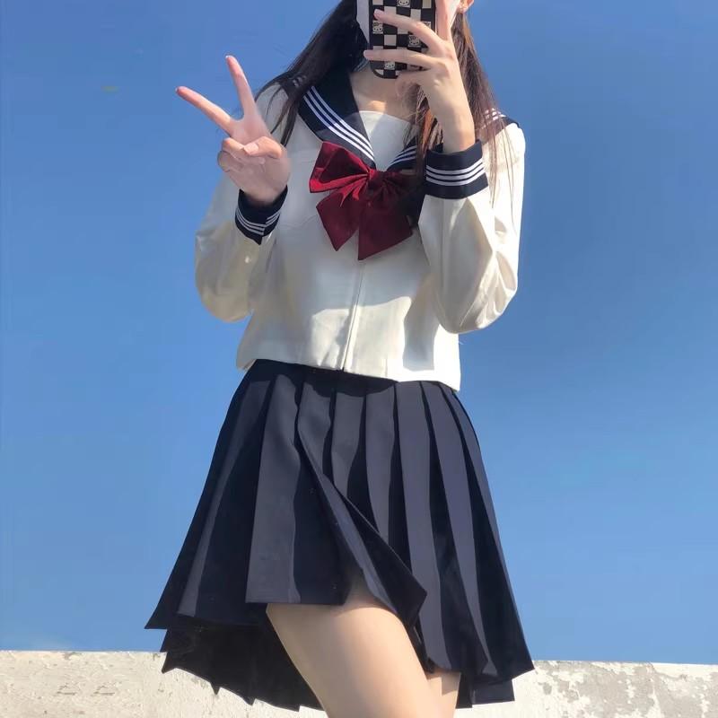 セーラー服 コスプレ 制服 女子高生 学生服 S〜2XLサイズ 上下セット jk制服 コスプレ 高校生 可愛い コスチュームセット ハロウィン 衣装 仮装 イベント 学園祭｜isenn｜05