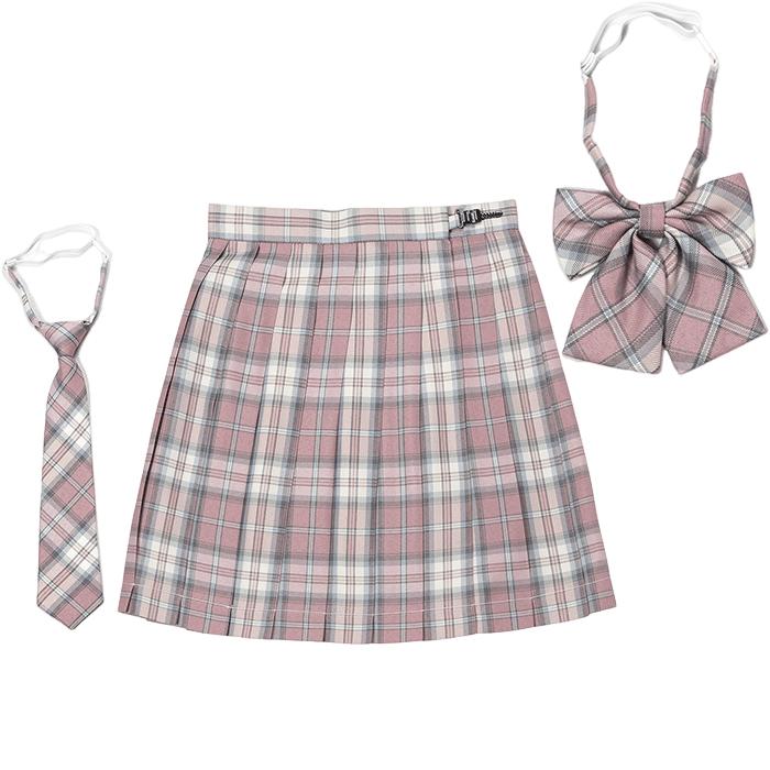 制服 スカート 3点セット チェック柄 レディース かわいい プリーツ