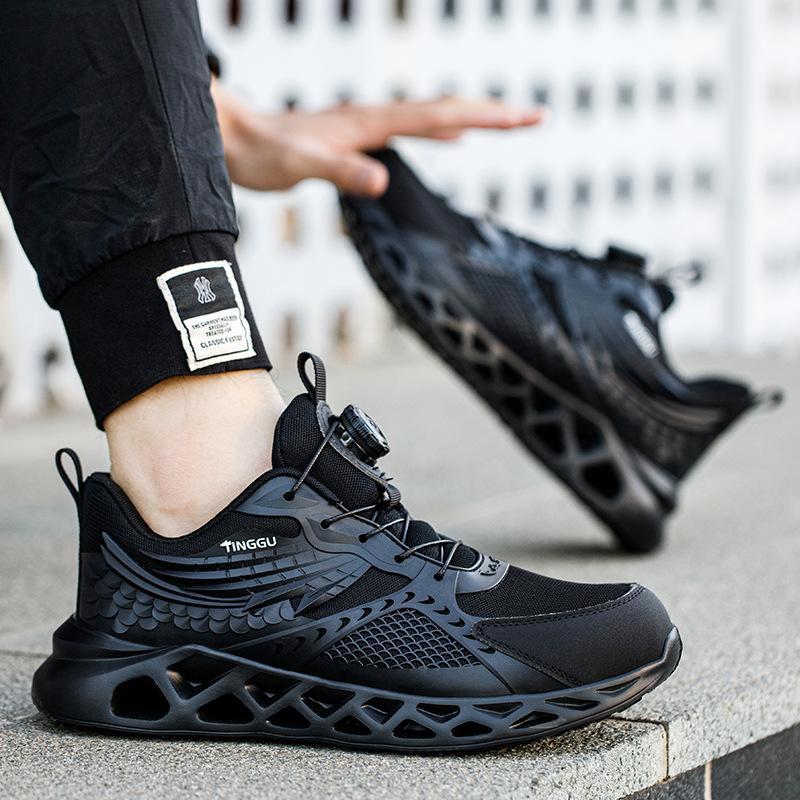 安全靴 作業靴 ダイヤル式 メンズ 安全靴スニーカー 鋼先芯 釘踏み抜き