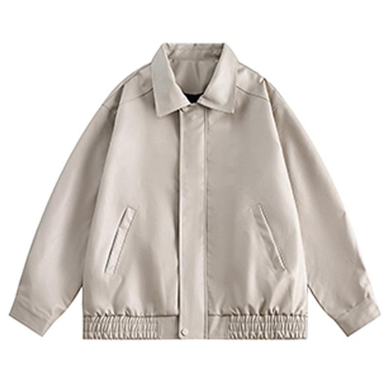 フェイクレザージャケット ブルゾン レディース ステンカラー