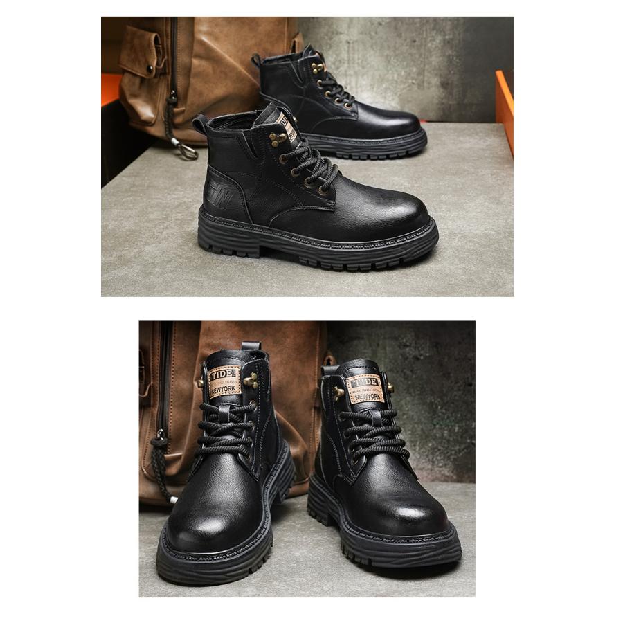 ブーツ メンズ ビジネスシューズ ショートブーツ 革靴 高級合革