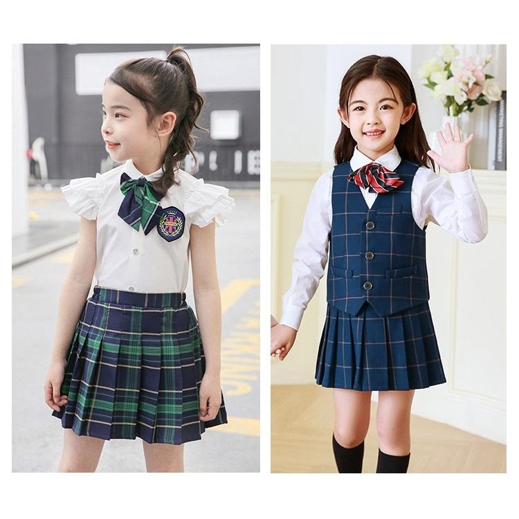 キュロットスカート キッズ 女の子 レトロ チェック柄 無地 プリーツスカート ガールズ スクール 制服 女子 スカート かわいい 子供服 小学生 100cm〜160cm｜isenn｜20