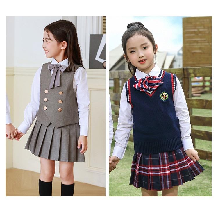 キュロットスカート キッズ 女の子 レトロ チェック柄 無地 プリーツスカート ガールズ スクール 制服 女子 スカート かわいい 子供服 小学生 100cm〜160cm｜isenn｜19