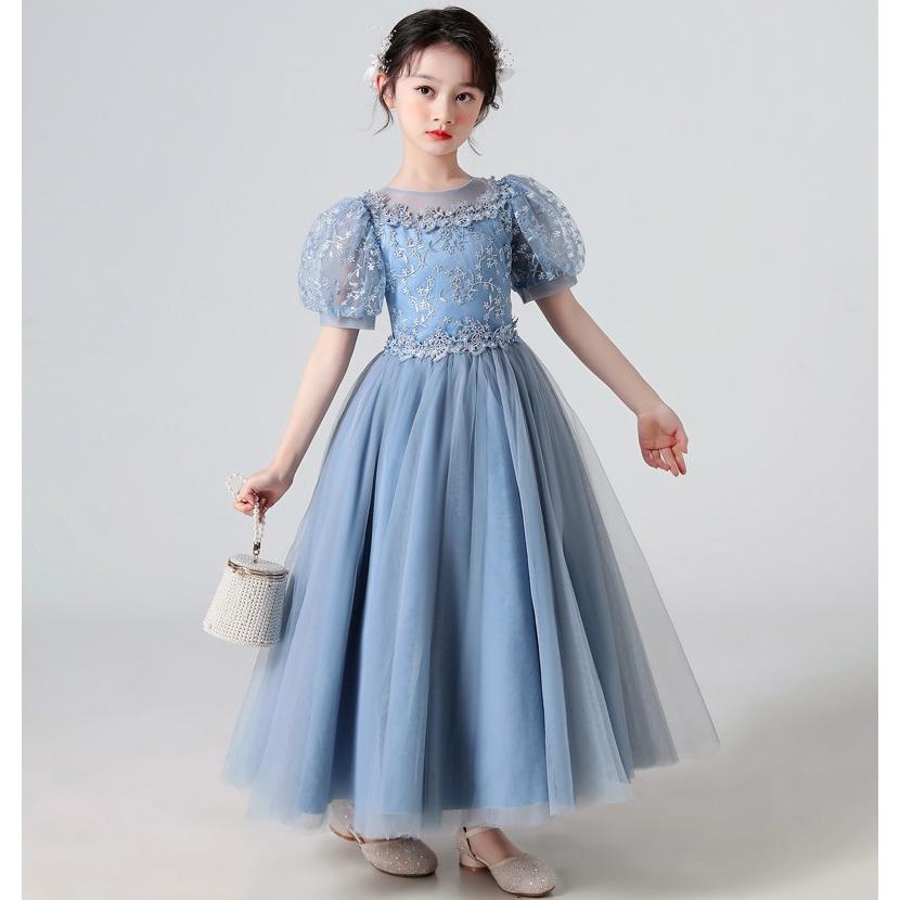 子供 ドレス 4色 ピアノ発表会 演奏会 ロングドレス フォーマル