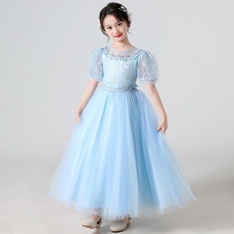 子供ドレスプリンセスロング キッズドレス発表会 ドレスワンピースフォーマル キッズドレス ピアノ 発表会 ロング丈 ショート丈 ワンピース キラキラ