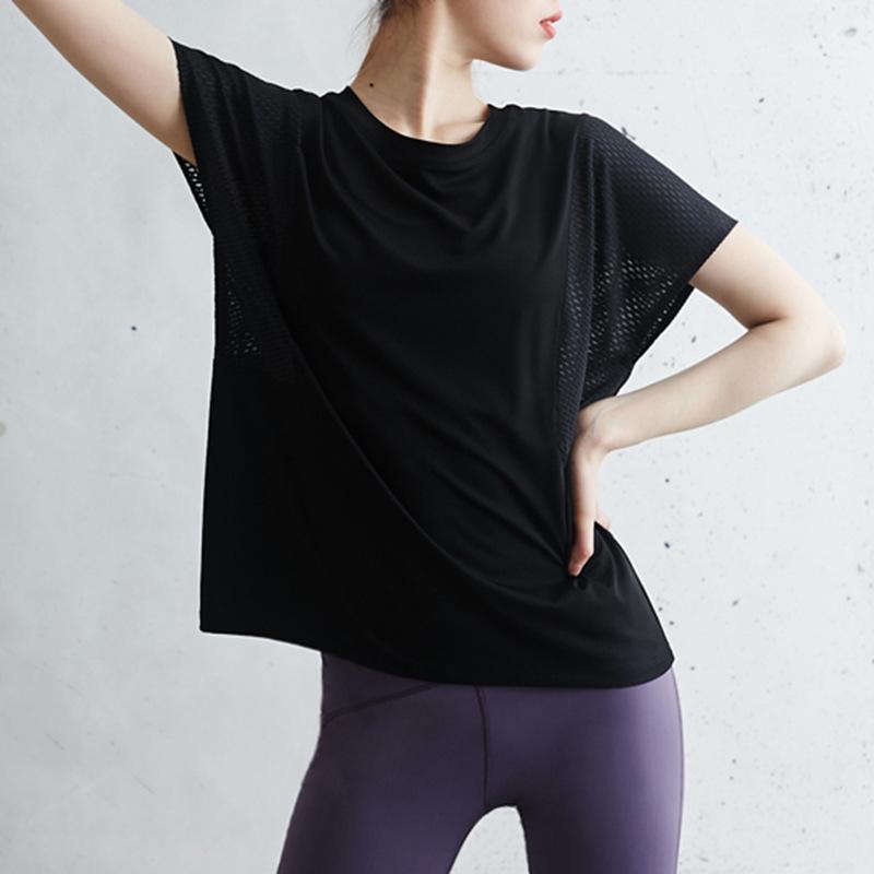 ヨガ トップス 半袖 ヨガtシャツ メッシュ レディース ヨガウェア 速
